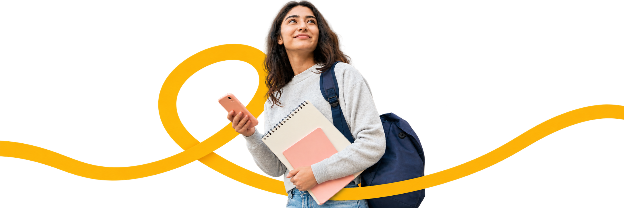 Student preparing for a university interview